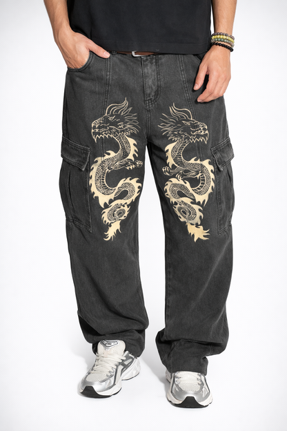 Divine Dragon Denim—Men